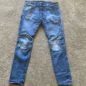 G-STAR RAW ZIP-KNEE POCKET JEANS